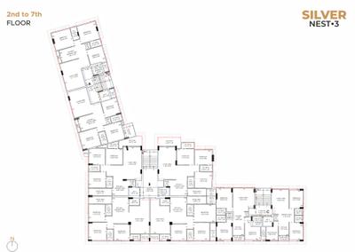 Project Image of 623.98 - 1041.84 Sq.ft 2.5 BHK Apartment for buy in Krishna Silver Nest 3