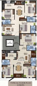 Project Image of 1260.0 - 1328.0 Sq.ft 3 BHK Apartment for buy in Shree Varu Homes Vadapalani