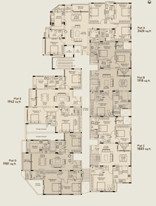 Project Image of 1885.0 - 2426.0 Sq.ft 3 BHK Apartment for buy in Appaswamy Arcus