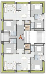 Project Image of 936.35 - 1094.37 Sq.ft 3 BHK Apartment for buy in United Saffron Heights