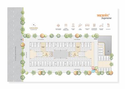 Project Image of 2403.0 - 2412.0 Sq.ft 3 BHK Apartment for buy in Sahajanand Supreme
