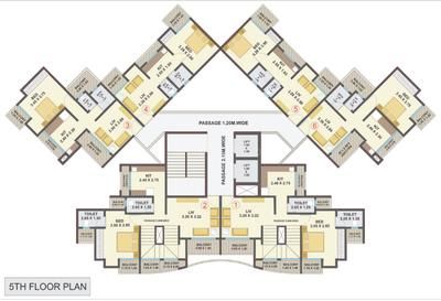 Project Image of 332.0 - 875.0 Sq.ft 1 BHK Apartment for buy in Colours Paradises