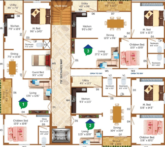 Project Image of 1250.01 - 1399.95 Sq.ft 2 BHK Apartment for buy in Srisadguru Sarovar Aavaas 1
