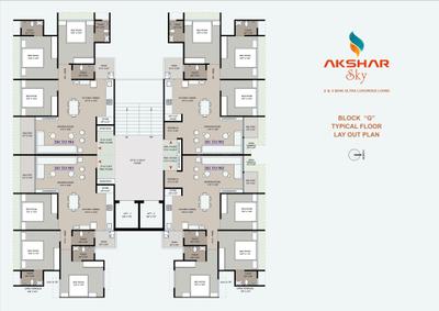 Project Image of 1485.0 - 2070.0 Sq.ft 2 BHK Apartment for buy in Akshar Sky