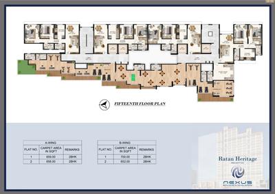 Project Image of 427.0 - 463.0 Sq.ft 1 BHK Apartment for buy in Nexus Ratan Heritage