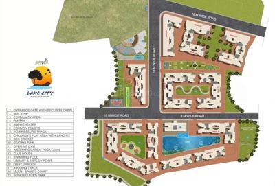Project Image of 177.04 - 390.25 Sq.ft 1 RK Apartment for buy in SPM Lake City Phase II Part 1