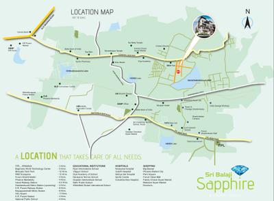 Project Image of 792.0 - 1260.0 Sq.ft 2 BHK Apartment for buy in Sri Balaji Sapphire
