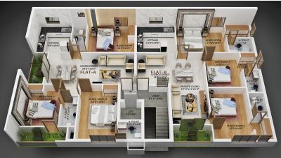 Project Image of 1345.0 - 1478.0 Sq.ft 3 BHK Apartment for buy in Manoj Malola