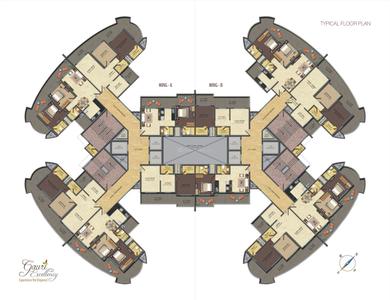 Project Image of 456.93 - 732.05 Sq.ft 1 BHK Apartment for buy in Gauri Excellency Wing A And B
