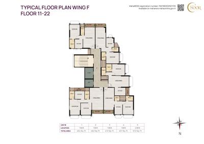 Project Image of 648.0 - 796.96 Sq.ft 2 BHK Apartment for buy in SAYBA NOOR