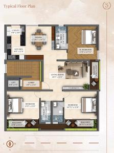 Project Image of 0.0 - 2202.0 Sq.ft 3 BHK Apartment for buy in Live Windflower