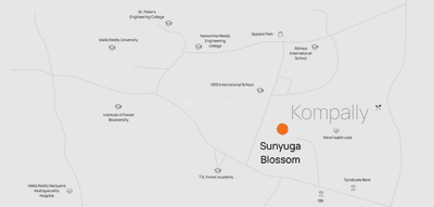 Project Image of 1100.0 - 1250.0 Sq.ft 2 BHK Apartment for buy in Sunyuga Blossoms