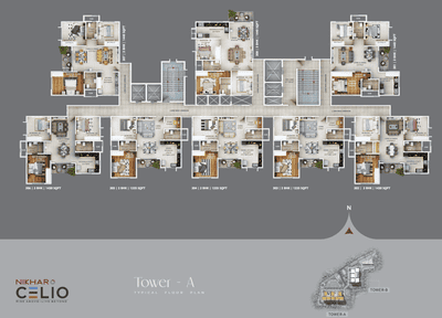Project Image of 1235.0 - 1790.0 Sq.ft 2.5 BHK Apartment for buy in Nikhar Celio