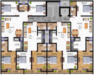 Hark Sai Homes 5 Sai Homes 5 Cluster Plan from 1st to 5th Floor 1