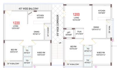 Project Image of 1200.0 - 1687.0 Sq.ft 2 BHK Apartment for buy in VSM Sloka Meadows