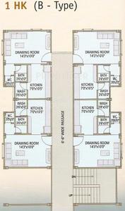 Project Image of 750.0 - 850.0 Sq.ft 1 BHK Apartment for buy in Gokul Galaxy