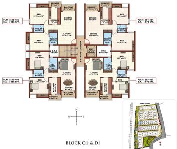 Project Image of 580.0 - 1400.0 Sq.ft 1 BHK Apartment for buy in Prince Village