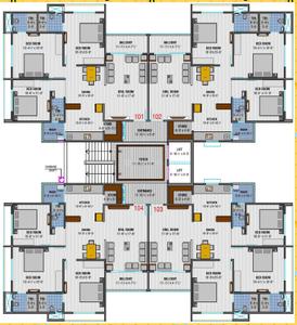 Project Image of 980.0 - 992.0 Sq.ft 3 BHK Apartment for buy in BT Ajay Heights