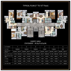 Project Image of 240.0 - 550.0 Sq.ft 1 RK Apartment for buy in Pratima Celosia Avenue