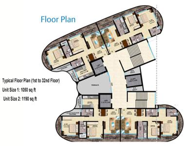 Project Image of 382.0 - 570.0 Sq.ft 1 BHK Apartment for buy in Shraddha Esquire Skytower