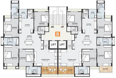 Project Image of 2655 Sq.ft 3 BHK Apartment / Flat for sale in Koteshwar for Rs. 12500000