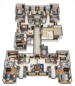 Project Image of 451.12 - 767.04 Sq.ft 1 BHK Apartment for buy in JPV Pratap Cress