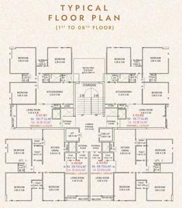 Project Image of 892.11 - 1989.28 Sq.ft 3 BHK Apartment for buy in Sivaa Stellar Grandeur