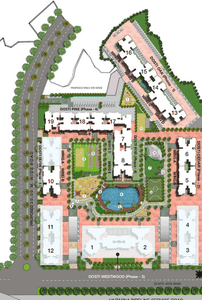 Project Image of 628.0 - 1022.0 Sq.ft 2 BHK Apartment for buy in Dosti Olive Dosti West County