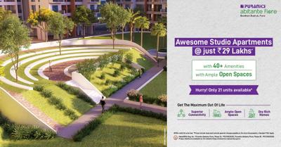 Project Image of 285.0 - 908.0 Sq.ft 1 RK Apartment for buy in Puraniks Abitante Fiore Phase 2B