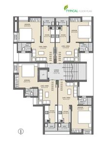 Project Image of 440.0 - 446.0 Sq.ft 1 BHK Apartment for buy in Vraj Tulsi Avenue