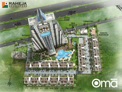 Project Image of 760.0 - 2767.0 Sq.ft 1 BHK Apartment for buy in Raheja Oma