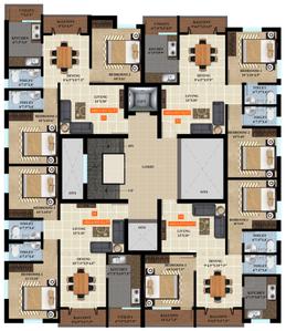 Project Image of 525.0 - 905.0 Sq.ft 1 BHK Apartment for buy in Deva Shrijith Kanmani