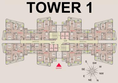 Project Image of 1250.0 - 1350.0 Sq.ft 3 BHK Apartment for buy in Wal Serenia 92