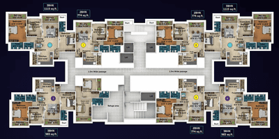 Project Image of 664.0 - 1115.0 Sq.ft 2 BHK Apartment for buy in Saheel I Trend