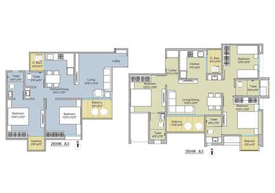 Project Image of 375.88 - 555.2 Sq.ft 1 BHK Apartment for buy in Majestique Rhythm County Phase 1