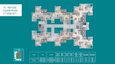 Project Image of 500.0 - 949.0 Sq.ft 1 BHK Apartment for buy in Sankla Sommet Tower 1 And 2