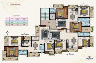 Project Image of 1073.0 - 1698.0 Sq.ft 2 BHK Apartment for buy in Aashiyana Tirupati Enclave