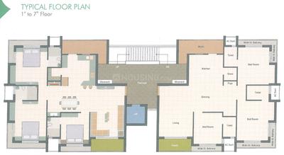 Project Image of 0.0 - 1113.1 Sq.ft 3 BHK Apartment for buy in Shreenath Shree Darshan Sky