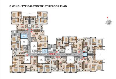 Project Image of 382.98 - 809.98 Sq.ft 1 BHK Apartment for buy in Amarnath River Nest Building A Wing C