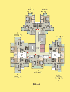 Project Image of 697.0 - 2666.0 Sq.ft 2 BHK Apartment for buy in Migsun Twiinz