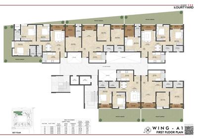 Project Image of 740.0 - 946.0 Sq.ft 2 BHK Apartment for buy in Kosmic Kourtyard Phase 2
