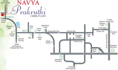 Project Image of 1140.0 - 1300.0 Sq.ft 3 BHK Apartment for buy in Lavish Navya Prakruthi