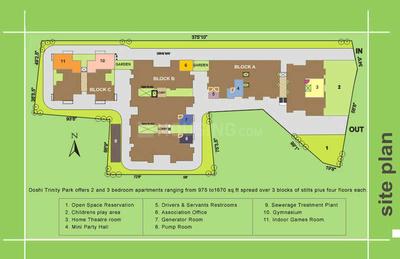 Project Image of 1030.0 - 1610.0 Sq.ft 2 BHK Apartment for buy in Doshi Trinity Park