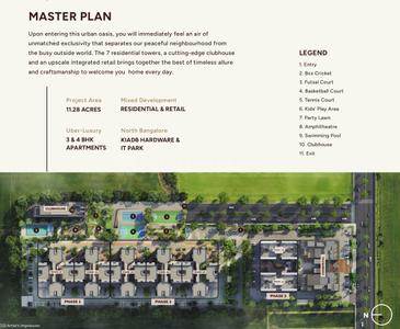 Project Image of 1670.0 - 2168.0 Sq.ft 3 BHK Apartment for buy in Assetz Sora And Saki
