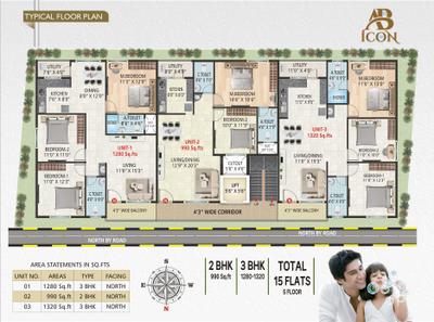 Project Image of 990.0 - 1320.0 Sq.ft 2 BHK Apartment for buy in Amaravathi Icon