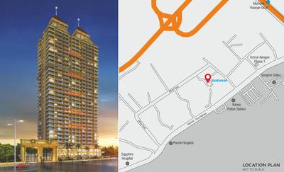 Project Image of 1094 Sq.ft 2 BHK Apartment / Flat for sale in Thane West for Rs. 16200000