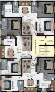 Project Image of 916.33 - 963.37 Sq.ft 2 BHK Apartment for buy in Traventure Zara