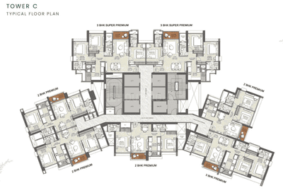 Project Image of 783.0 - 1147.0 Sq.ft 2 BHK Apartment for buy in Kalpataru Estella Tower C and D