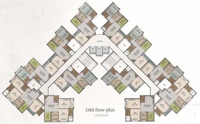 Project Image of 402.0 - 424.0 Sq.ft 2 BHK Apartment for buy in Patels Signature Type B
