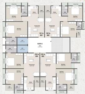 Project Image of 504.94 - 887.05 Sq.ft 2 BHK Apartment for buy in Rajendra Hammash Residency Block A And C